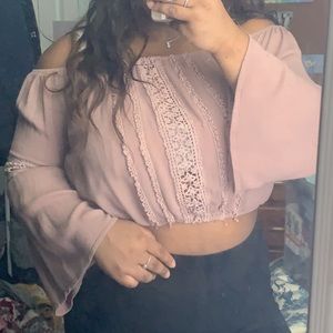 Charlotte Russe off the shoulder crop top